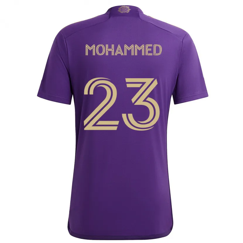 Danxen Kinder Shak Mohammed #23 Lila Gelb Heimtrikot Trikot 2024/25 T-Shirt Schweiz