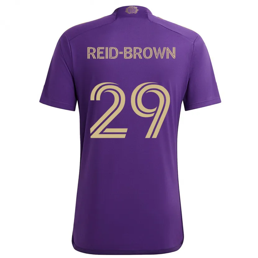 Danxen Kinder Tahir Reid-Brown #29 Lila Gelb Heimtrikot Trikot 2024/25 T-Shirt Schweiz