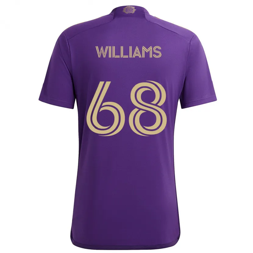 Danxen Kinder Thomas Williams #68 Lila Gelb Heimtrikot Trikot 2024/25 T-Shirt Schweiz