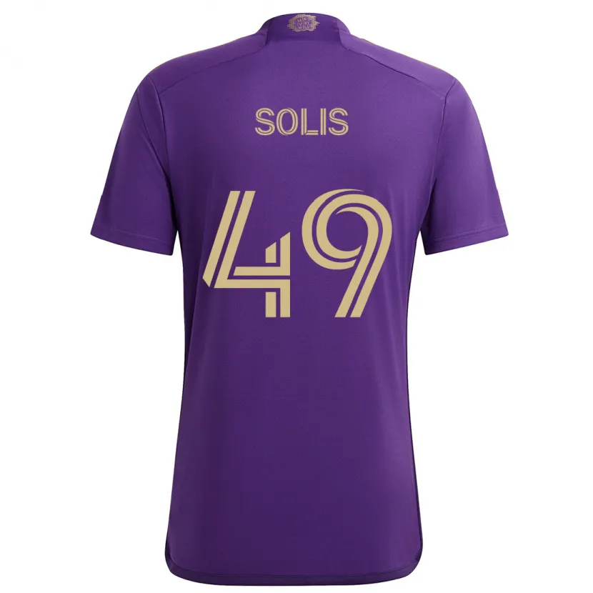 Danxen Kinder Jhon Solís #49 Lila Gelb Heimtrikot Trikot 2024/25 T-Shirt Schweiz