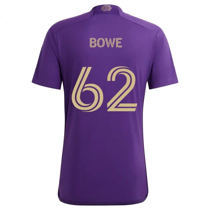 Danxen Kinder Thomas Bowe #62 Lila Gelb Heimtrikot Trikot 2024/25 T-Shirt Schweiz