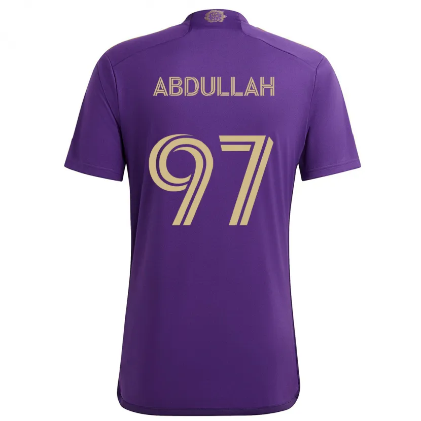 Danxen Kinder Majed Abdullah #97 Lila Gelb Heimtrikot Trikot 2024/25 T-Shirt Schweiz