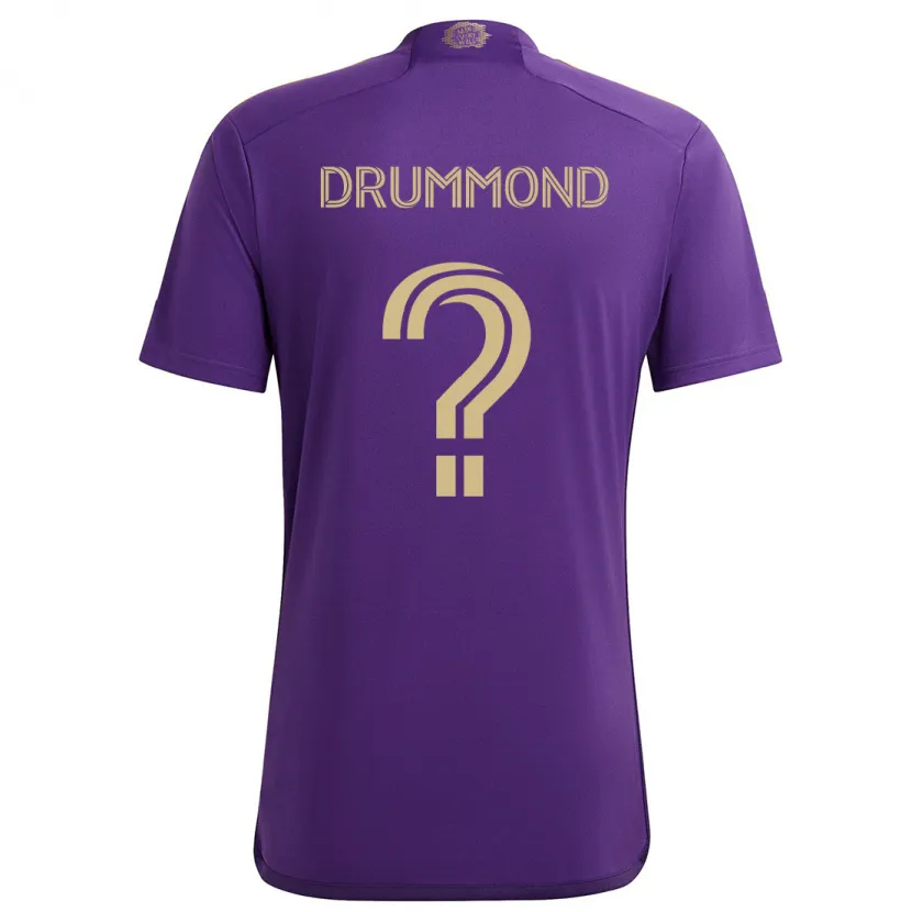 Danxen Kinder Owen Drummond #0 Lila Gelb Heimtrikot Trikot 2024/25 T-Shirt Schweiz