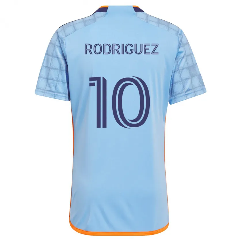 Danxen Kinder Santiago Rodríguez #10 Blau Orange Heimtrikot Trikot 2024/25 T-Shirt Schweiz