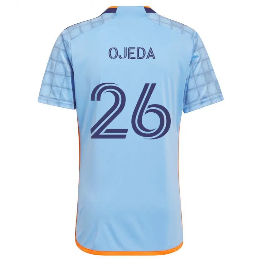 Danxen Kinder Agustín Ojeda #26 Blau Orange Heimtrikot Trikot 2024/25 T-Shirt Schweiz