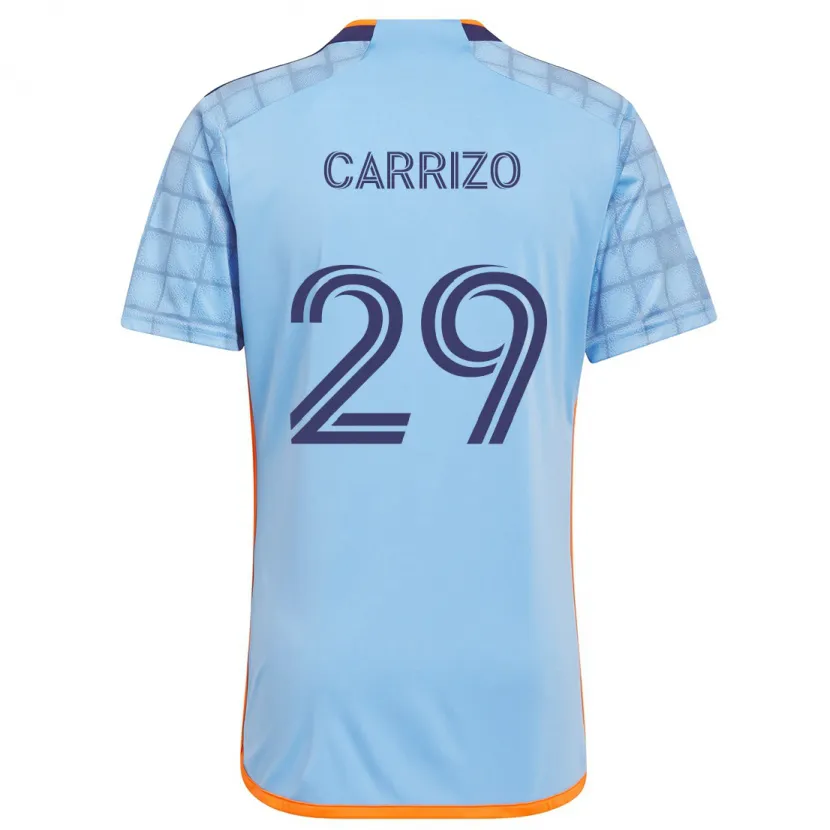 Danxen Kinder Máximo Carrizo #29 Blau Orange Heimtrikot Trikot 2024/25 T-Shirt Schweiz