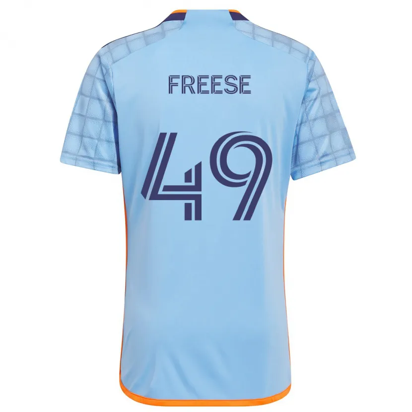 Danxen Kinder Matt Freese #49 Blau Orange Heimtrikot Trikot 2024/25 T-Shirt Schweiz