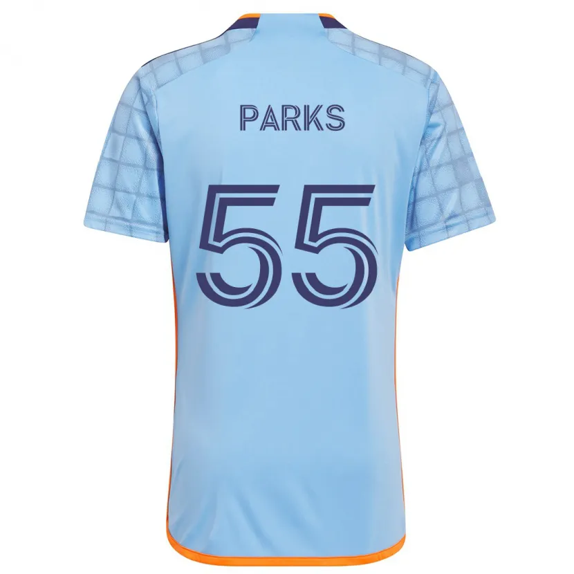 Danxen Kinder Keaton Parks #55 Blau Orange Heimtrikot Trikot 2024/25 T-Shirt Schweiz