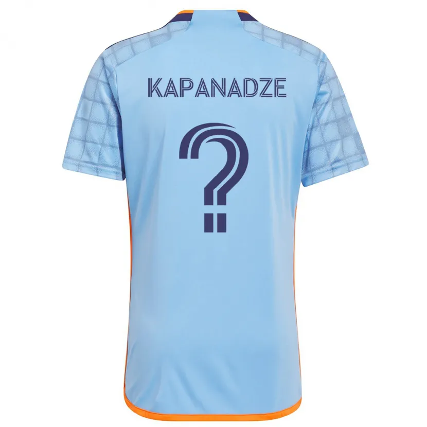 Danxen Kinder Nicholas Kapanadze #0 Blau Orange Heimtrikot Trikot 2024/25 T-Shirt Schweiz