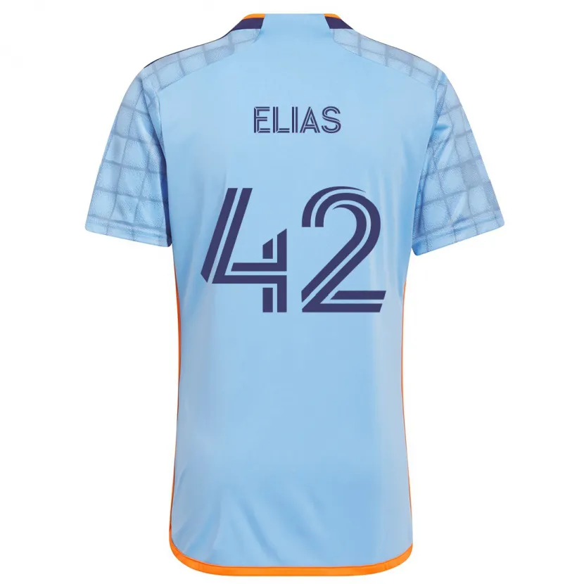 Danxen Kinder Piero Elias #42 Blau Orange Heimtrikot Trikot 2024/25 T-Shirt Schweiz