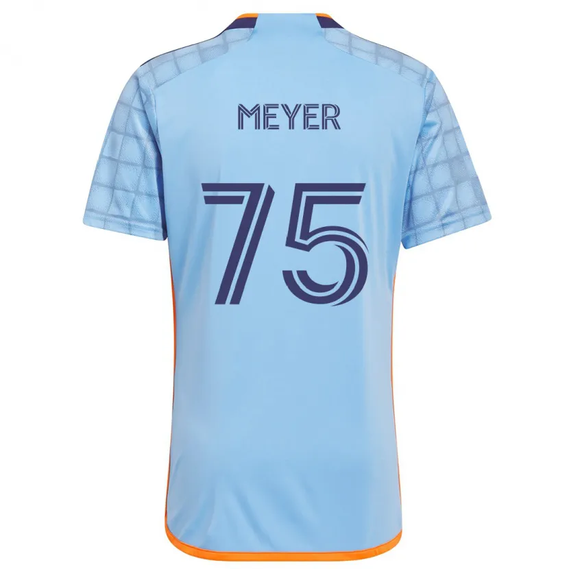 Danxen Kinder Will Meyer #75 Blau Orange Heimtrikot Trikot 2024/25 T-Shirt Schweiz