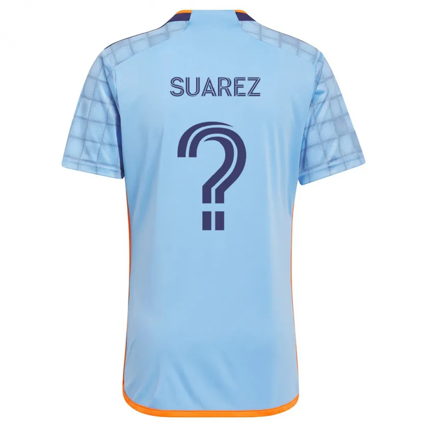 Danxen Kinder Anthony Suarez #0 Blau Orange Heimtrikot Trikot 2024/25 T-Shirt Schweiz