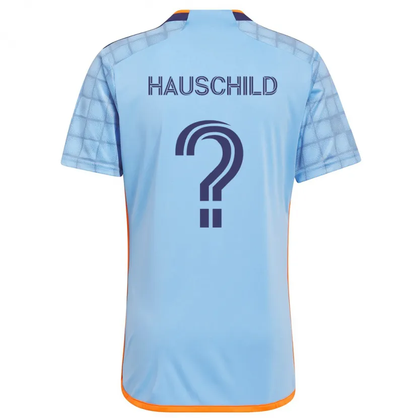 Danxen Kinder Alexander Hauschild #0 Blau Orange Heimtrikot Trikot 2024/25 T-Shirt Schweiz