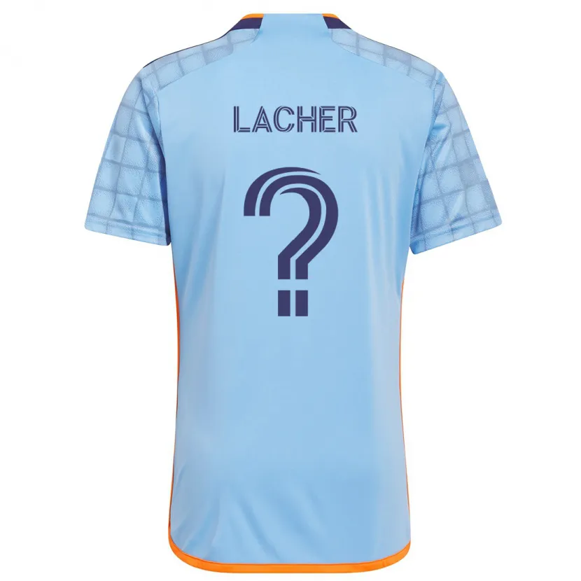 Danxen Kinder Julien Lacher #0 Blau Orange Heimtrikot Trikot 2024/25 T-Shirt Schweiz