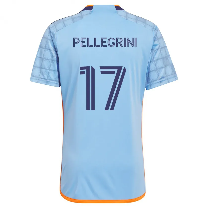 Danxen Kinder Matías Pellegrini #17 Blau Orange Heimtrikot Trikot 2024/25 T-Shirt Schweiz