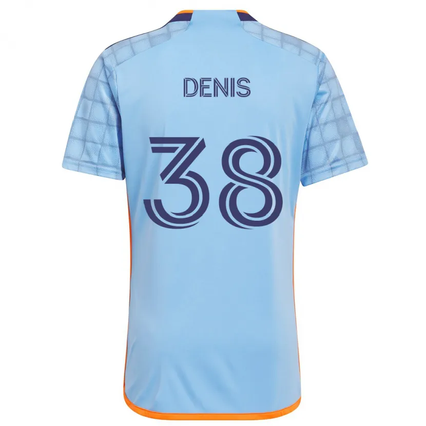 Danxen Kinder John Denis #38 Blau Orange Heimtrikot Trikot 2024/25 T-Shirt Schweiz