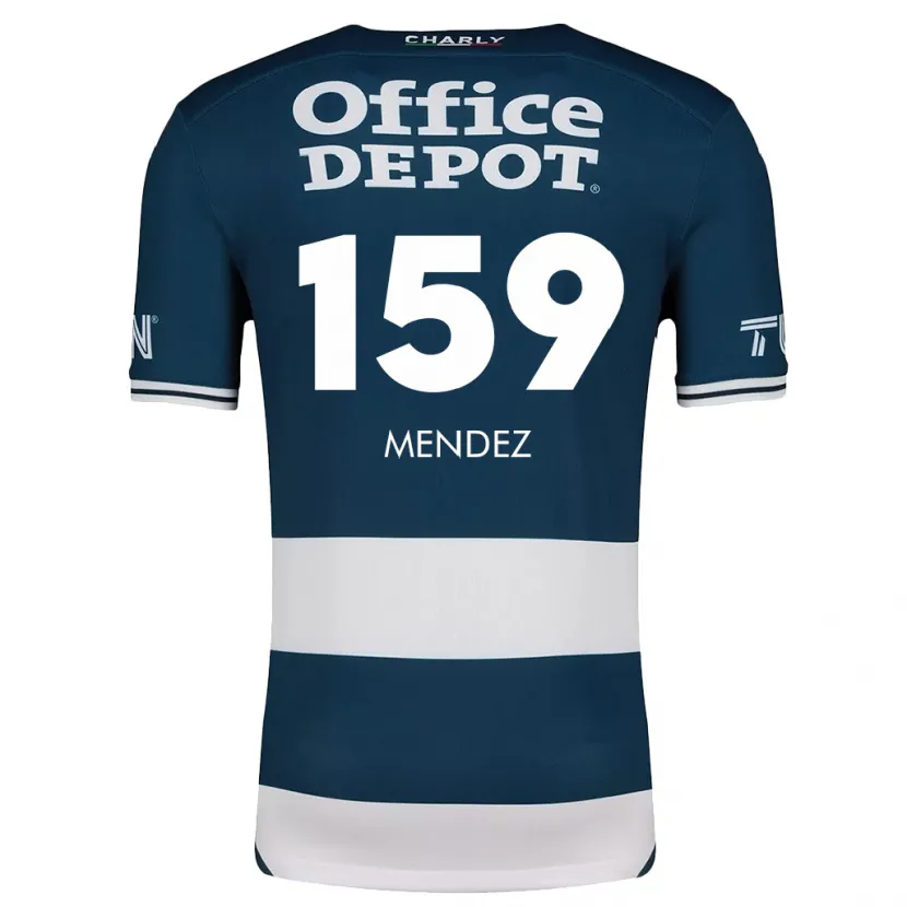 Danxen Kinder Daniel Méndez #159 Blau Weiss Heimtrikot Trikot 2024/25 T-Shirt Schweiz