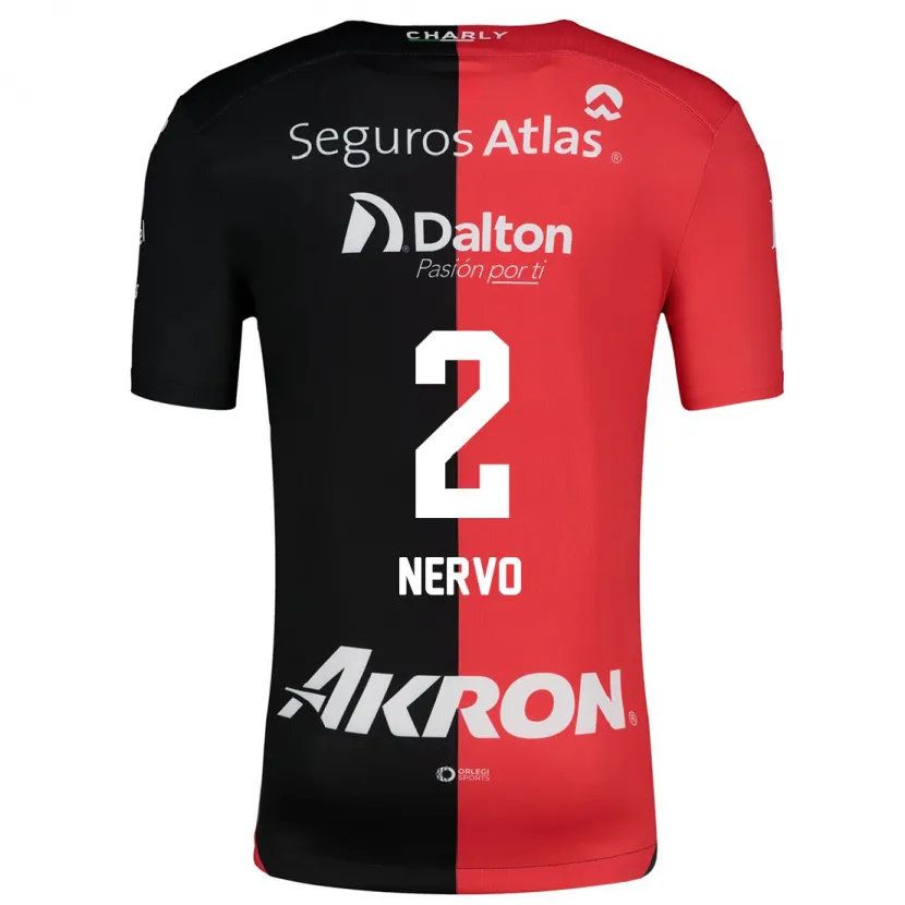 Danxen Kinder Hugo Nervo #2 Rot Schwarz Heimtrikot Trikot 2024/25 T-Shirt Schweiz