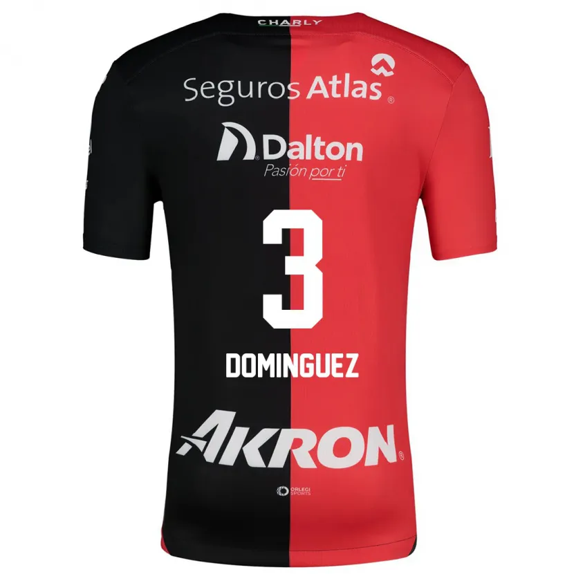 Danxen Kinder Idekel Domínguez #3 Rot Schwarz Heimtrikot Trikot 2024/25 T-Shirt Schweiz