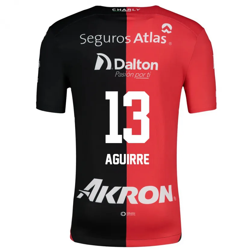 Danxen Kinder Gaddi Aguirre #13 Rot Schwarz Heimtrikot Trikot 2024/25 T-Shirt Schweiz