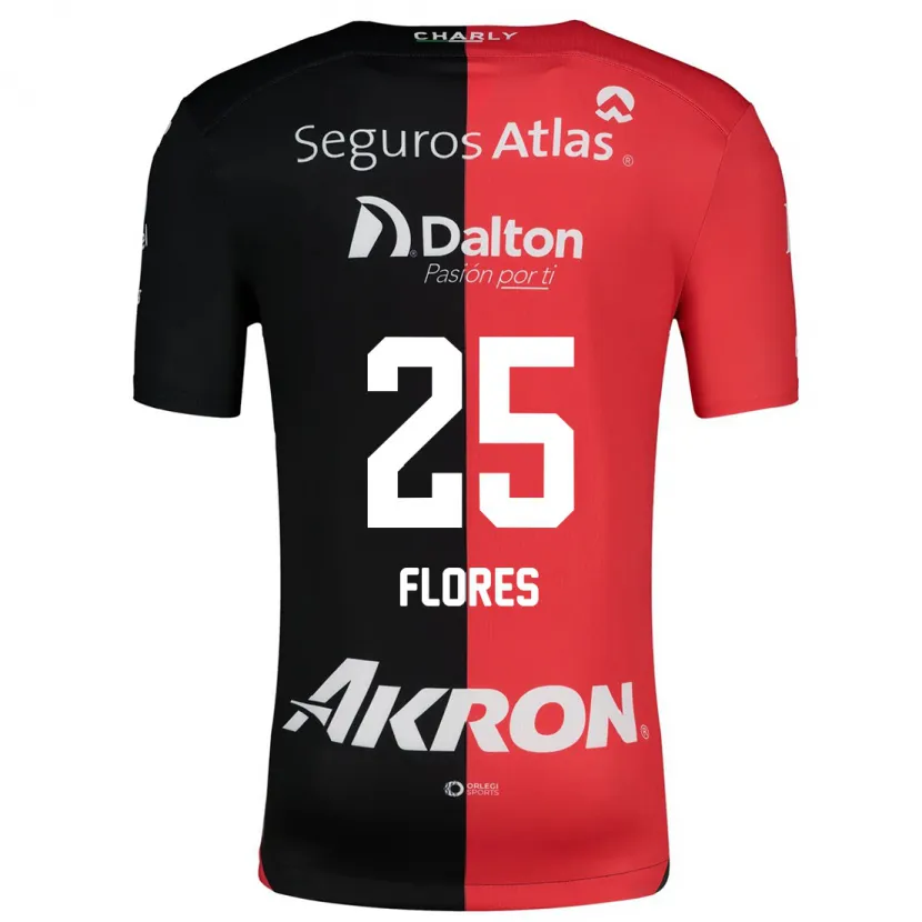 Danxen Kinder Leonardo Flores #25 Rot Schwarz Heimtrikot Trikot 2024/25 T-Shirt Schweiz