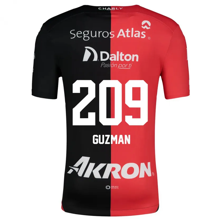 Danxen Kinder Jorge Guzmán #209 Rot Schwarz Heimtrikot Trikot 2024/25 T-Shirt Schweiz