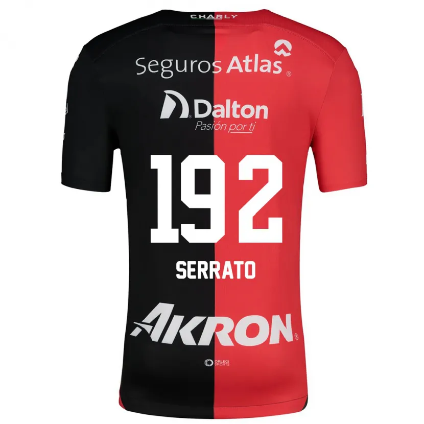 Danxen Kinder Jesús Serrato #192 Rot Schwarz Heimtrikot Trikot 2024/25 T-Shirt Schweiz