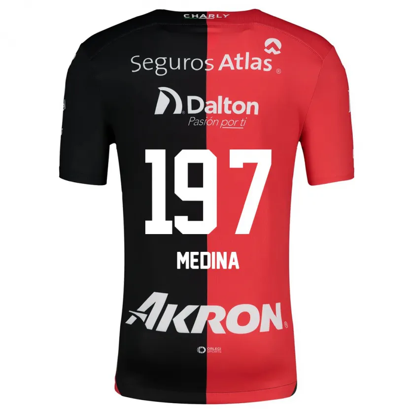 Danxen Kinder Héctor Medina #197 Rot Schwarz Heimtrikot Trikot 2024/25 T-Shirt Schweiz