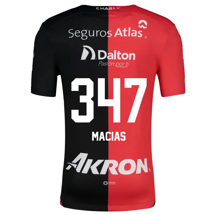 Danxen Kinder Ángel Macías #347 Rot Schwarz Heimtrikot Trikot 2024/25 T-Shirt Schweiz