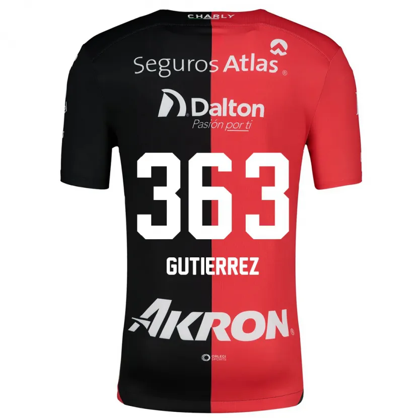 Danxen Kinder Orlando Gutiérrez #363 Rot Schwarz Heimtrikot Trikot 2024/25 T-Shirt Schweiz