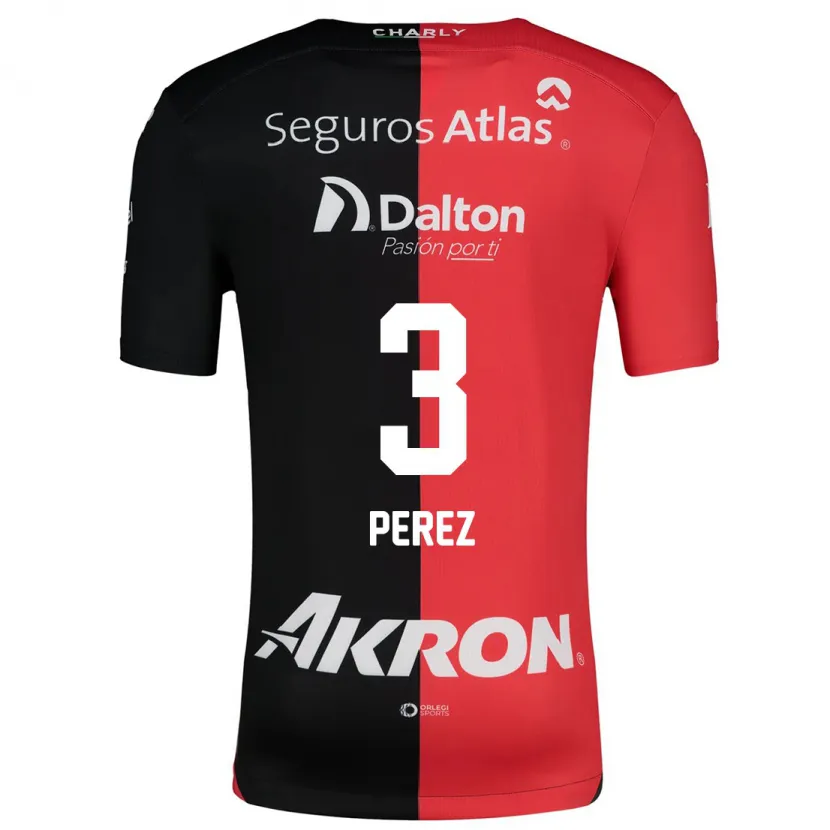 Danxen Kinder María Fernanda Pérez #3 Rot Schwarz Heimtrikot Trikot 2024/25 T-Shirt Schweiz