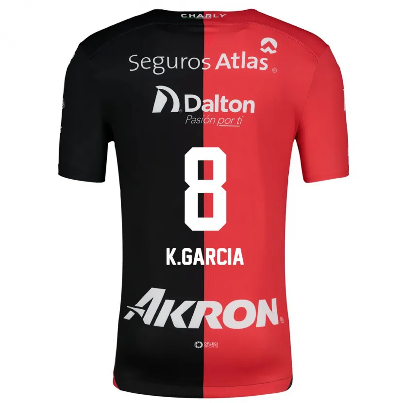 Danxen Kinder Karen García #8 Rot Schwarz Heimtrikot Trikot 2024/25 T-Shirt Schweiz