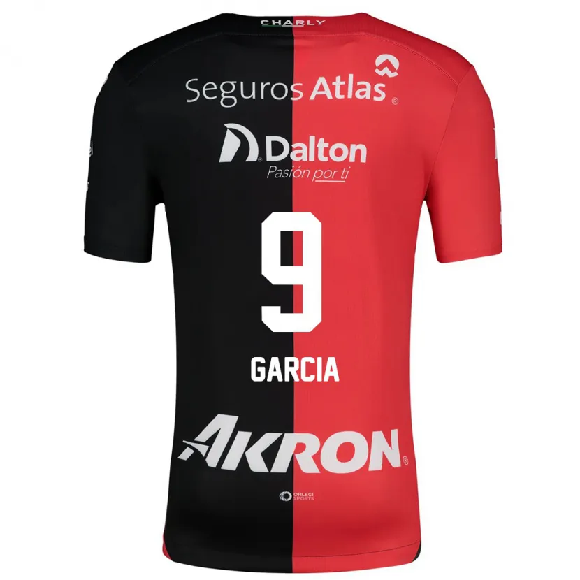 Danxen Kinder Marcia García #9 Rot Schwarz Heimtrikot Trikot 2024/25 T-Shirt Schweiz