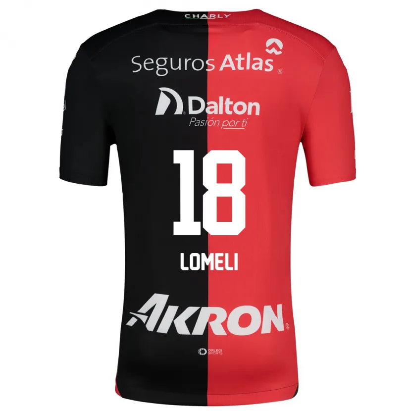 Danxen Kinder Alejandra Lomelí #18 Rot Schwarz Heimtrikot Trikot 2024/25 T-Shirt Schweiz