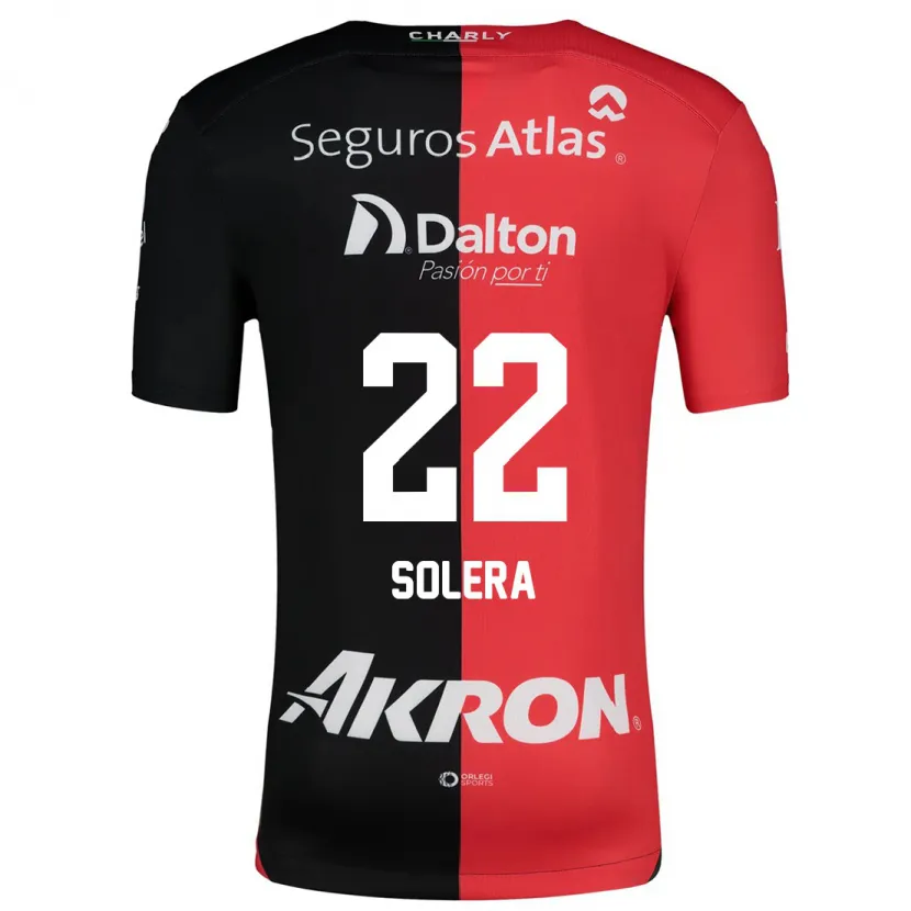 Danxen Kinder Daniela Solera #22 Rot Schwarz Heimtrikot Trikot 2024/25 T-Shirt Schweiz