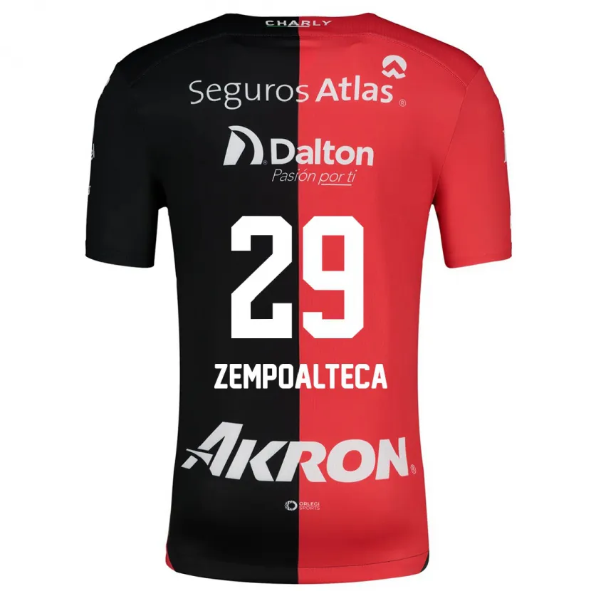 Danxen Kinder Karla Zempoalteca #29 Rot Schwarz Heimtrikot Trikot 2024/25 T-Shirt Schweiz