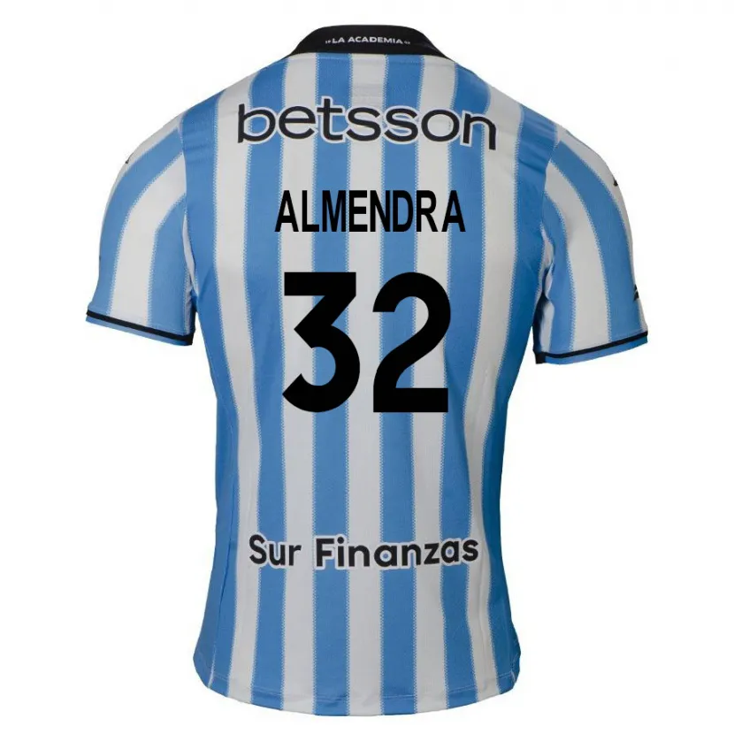 Danxen Kinder Agustín Almendra #32 Blau Weiß Schwarz Heimtrikot Trikot 2024/25 T-Shirt Schweiz