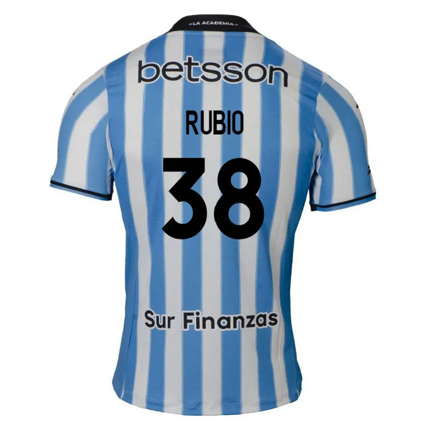 Danxen Kinder Tobías Rubio #38 Blau Weiß Schwarz Heimtrikot Trikot 2024/25 T-Shirt Schweiz