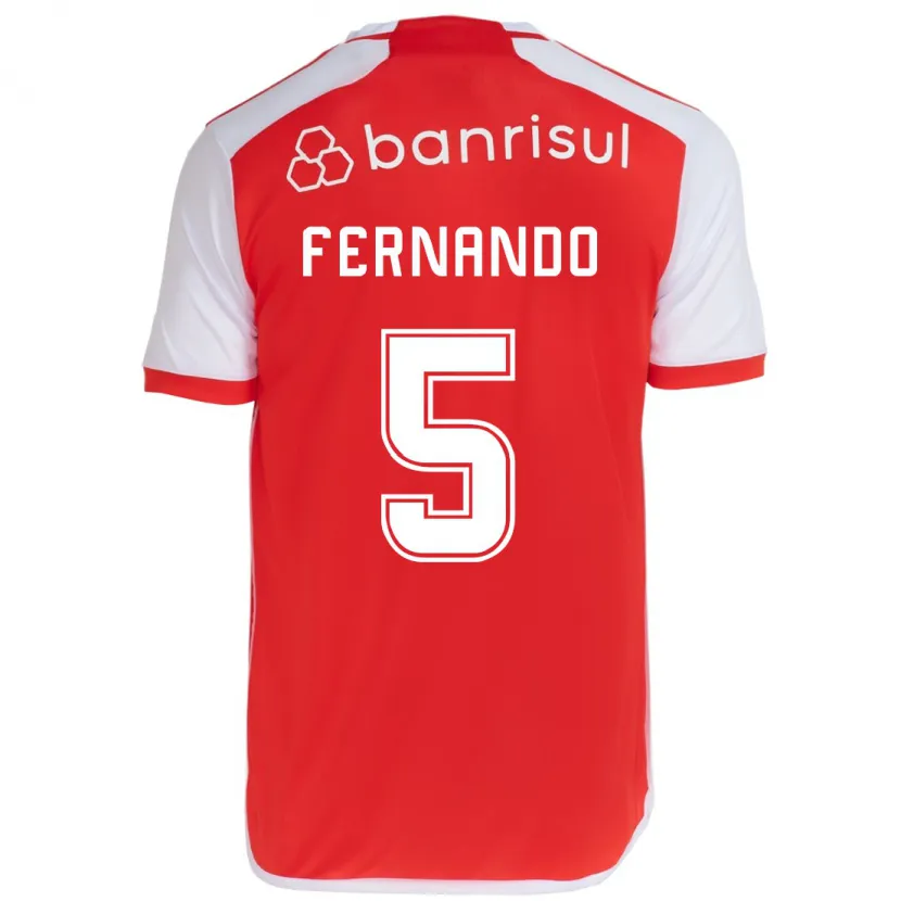 Danxen Kinder Fernando #5 Rot-Weiss Heimtrikot Trikot 2024/25 T-Shirt Schweiz