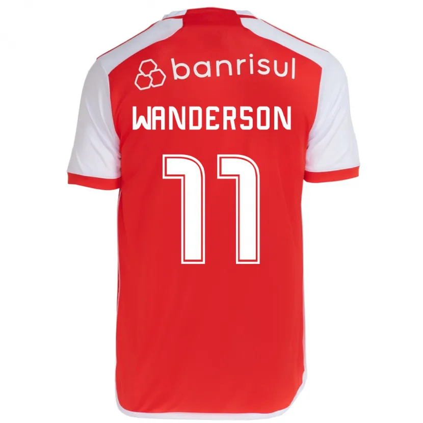 Danxen Kinder Wanderson #11 Rot-Weiss Heimtrikot Trikot 2024/25 T-Shirt Schweiz