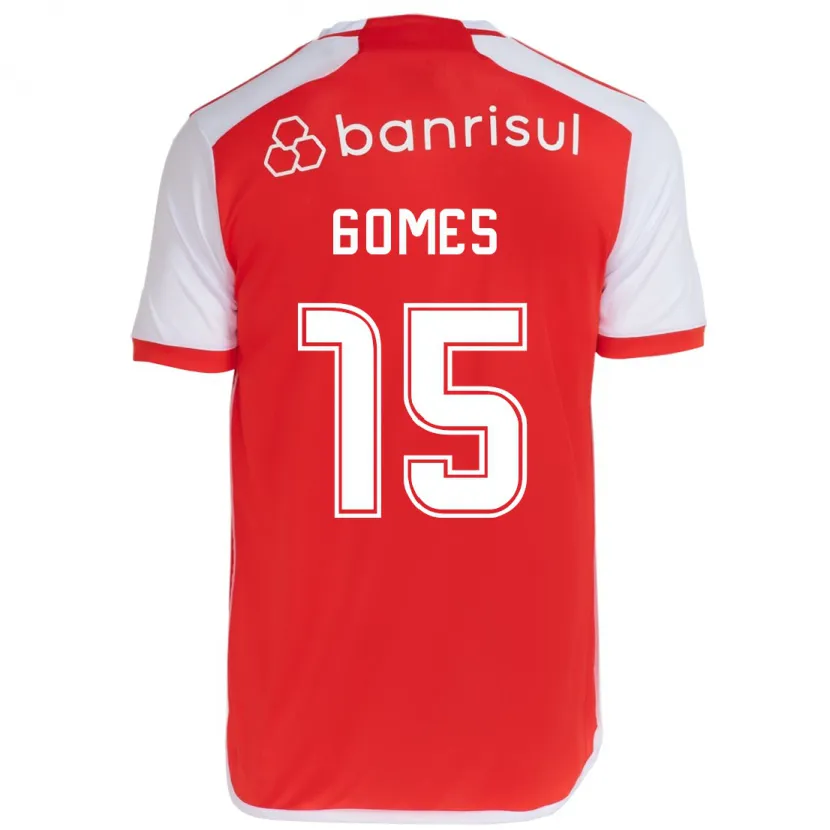 Danxen Kinder Bruno Gomes #15 Rot-Weiss Heimtrikot Trikot 2024/25 T-Shirt Schweiz