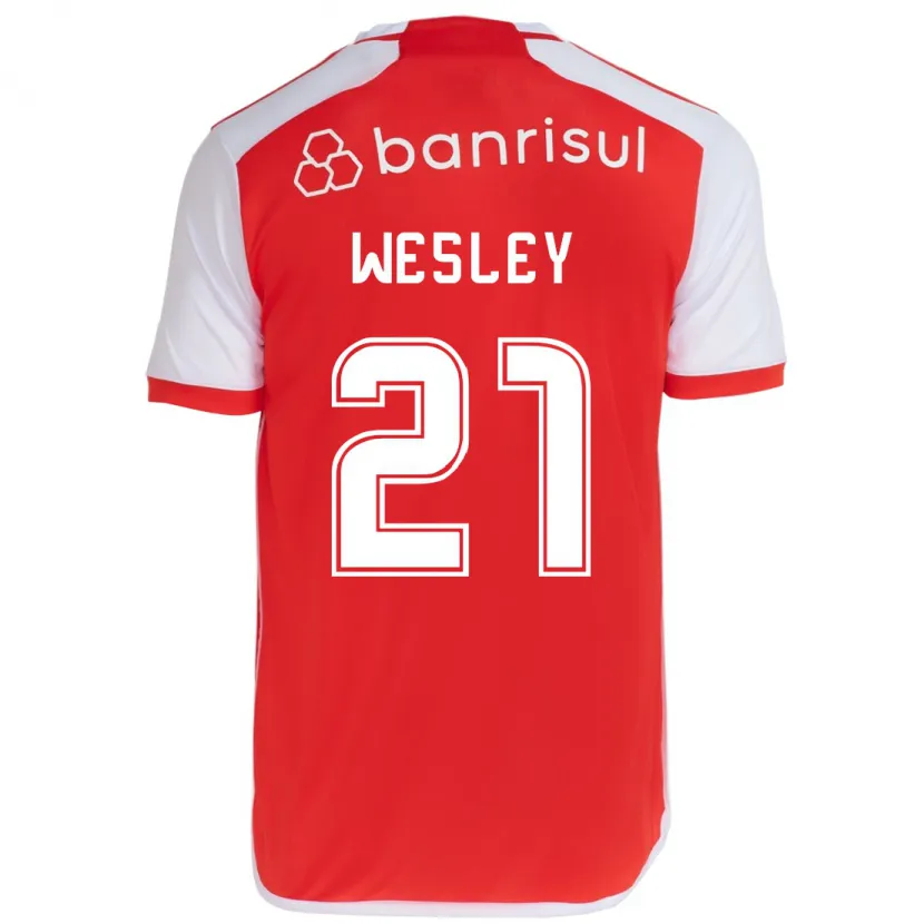 Danxen Kinder Wesley #21 Rot-Weiss Heimtrikot Trikot 2024/25 T-Shirt Schweiz