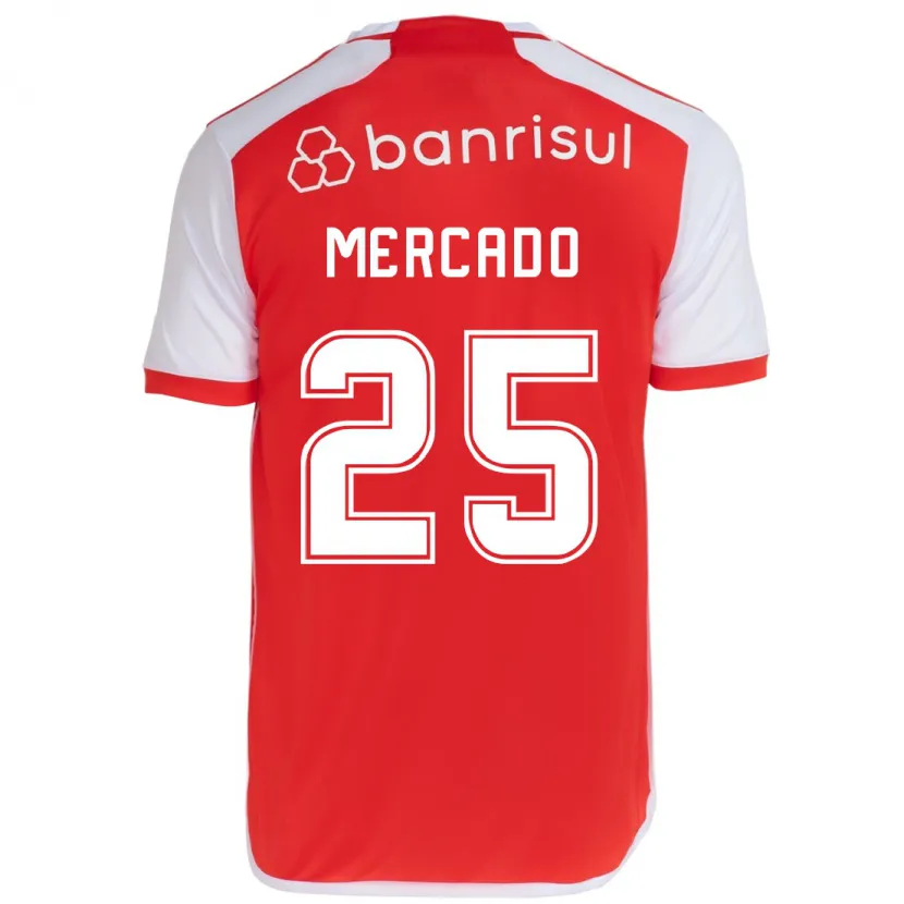 Danxen Kinder Gabriel Mercado #25 Rot-Weiss Heimtrikot Trikot 2024/25 T-Shirt Schweiz