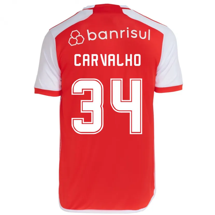 Danxen Kinder Gabriel Carvalho #34 Rot-Weiss Heimtrikot Trikot 2024/25 T-Shirt Schweiz