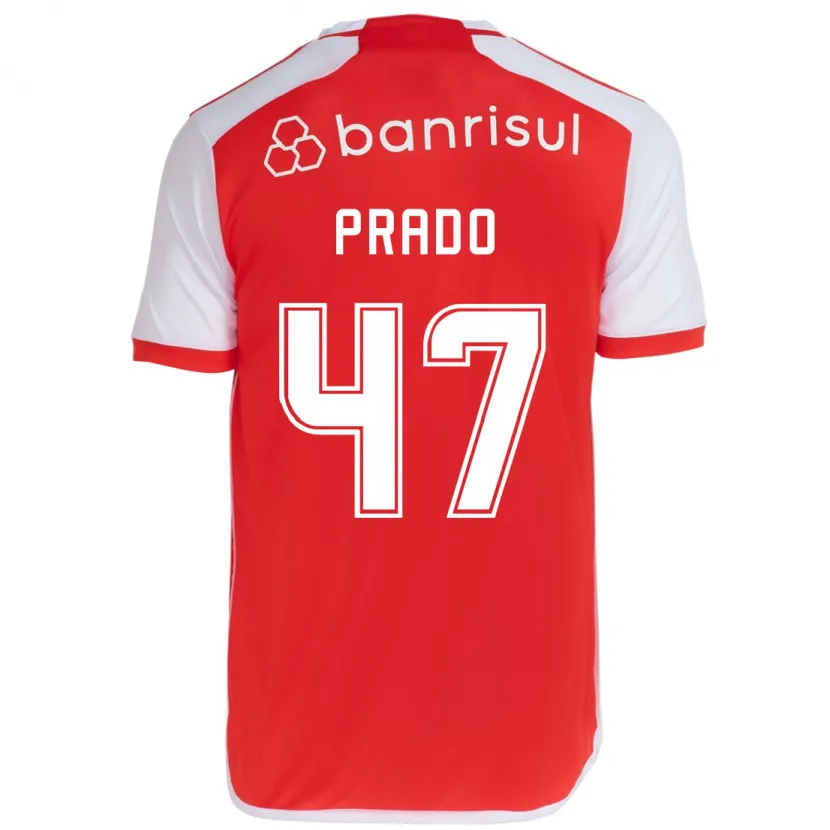 Danxen Kinder Gustavo Prado #47 Rot-Weiss Heimtrikot Trikot 2024/25 T-Shirt Schweiz