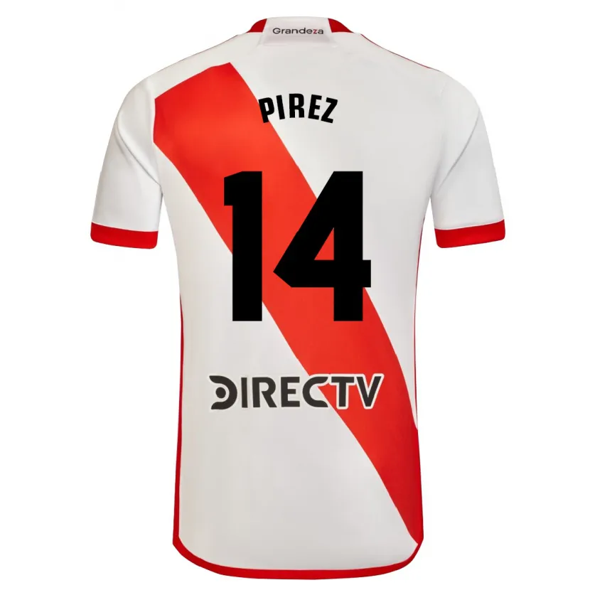 Danxen Kinder Leandro González Pírez #14 Weiß Rot Heimtrikot Trikot 2024/25 T-Shirt Schweiz