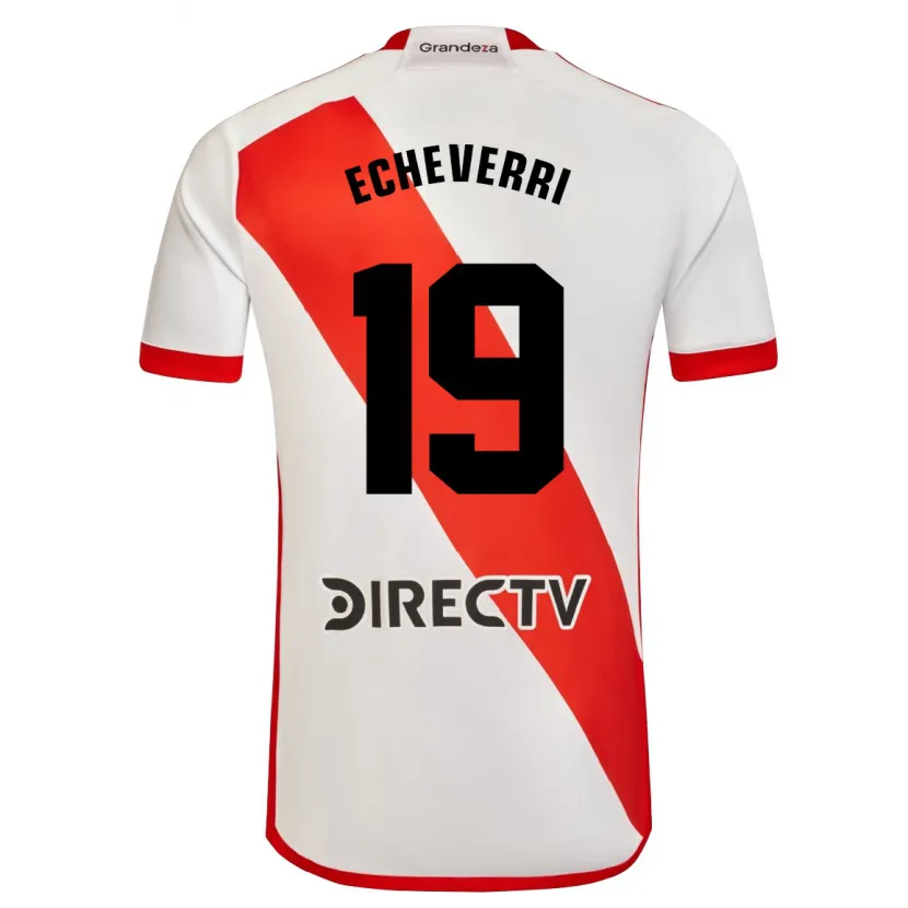 Danxen Kinder Claudio Echeverri #19 Weiß Rot Heimtrikot Trikot 2024/25 T-Shirt Schweiz