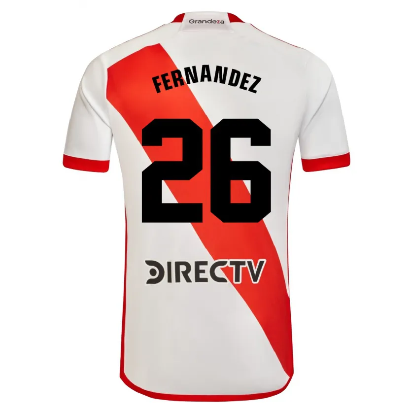 Danxen Kinder Nacho Fernández #26 Weiß Rot Heimtrikot Trikot 2024/25 T-Shirt Schweiz