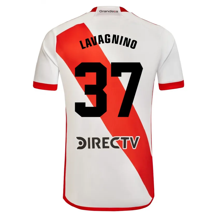 Danxen Kinder Lucas Lavagnino #37 Weiß Rot Heimtrikot Trikot 2024/25 T-Shirt Schweiz