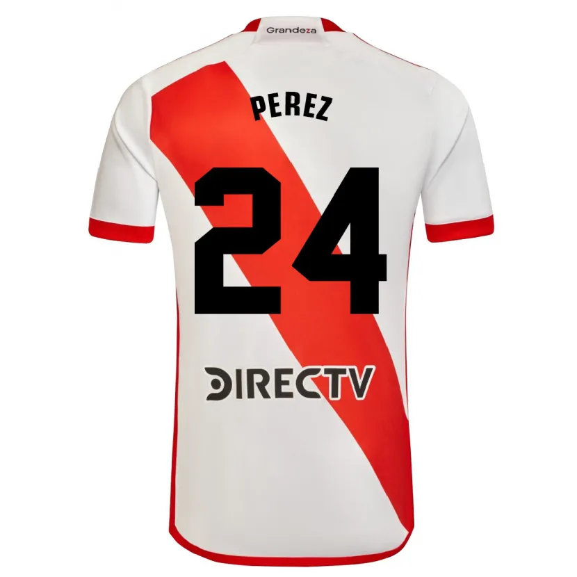 Danxen Kinder Enzo Pérez #24 Weiß Rot Heimtrikot Trikot 2024/25 T-Shirt Schweiz